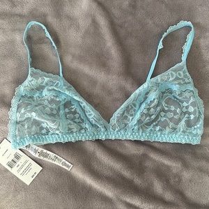 Hanky Panky “I do” powder blue shimmer bralette